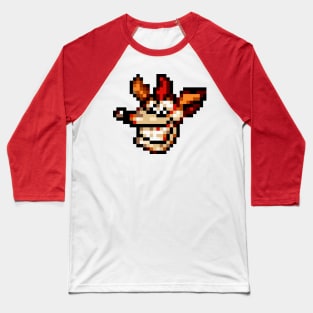 Pixel Crash Bandicoot Baseball T-Shirt